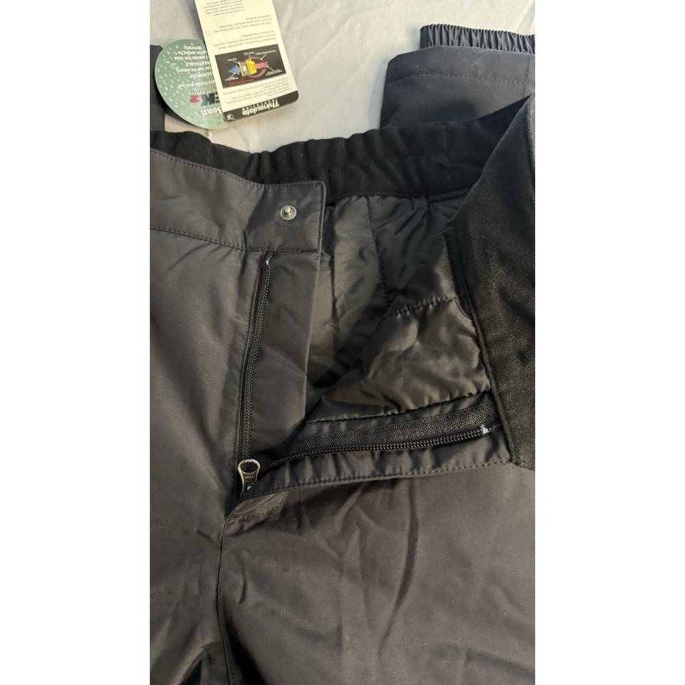 LL BEAN Women's Snow Pants Size Large NWT Black Inseam 30 Waist 18 Laying Flat - Picture 4 of 10